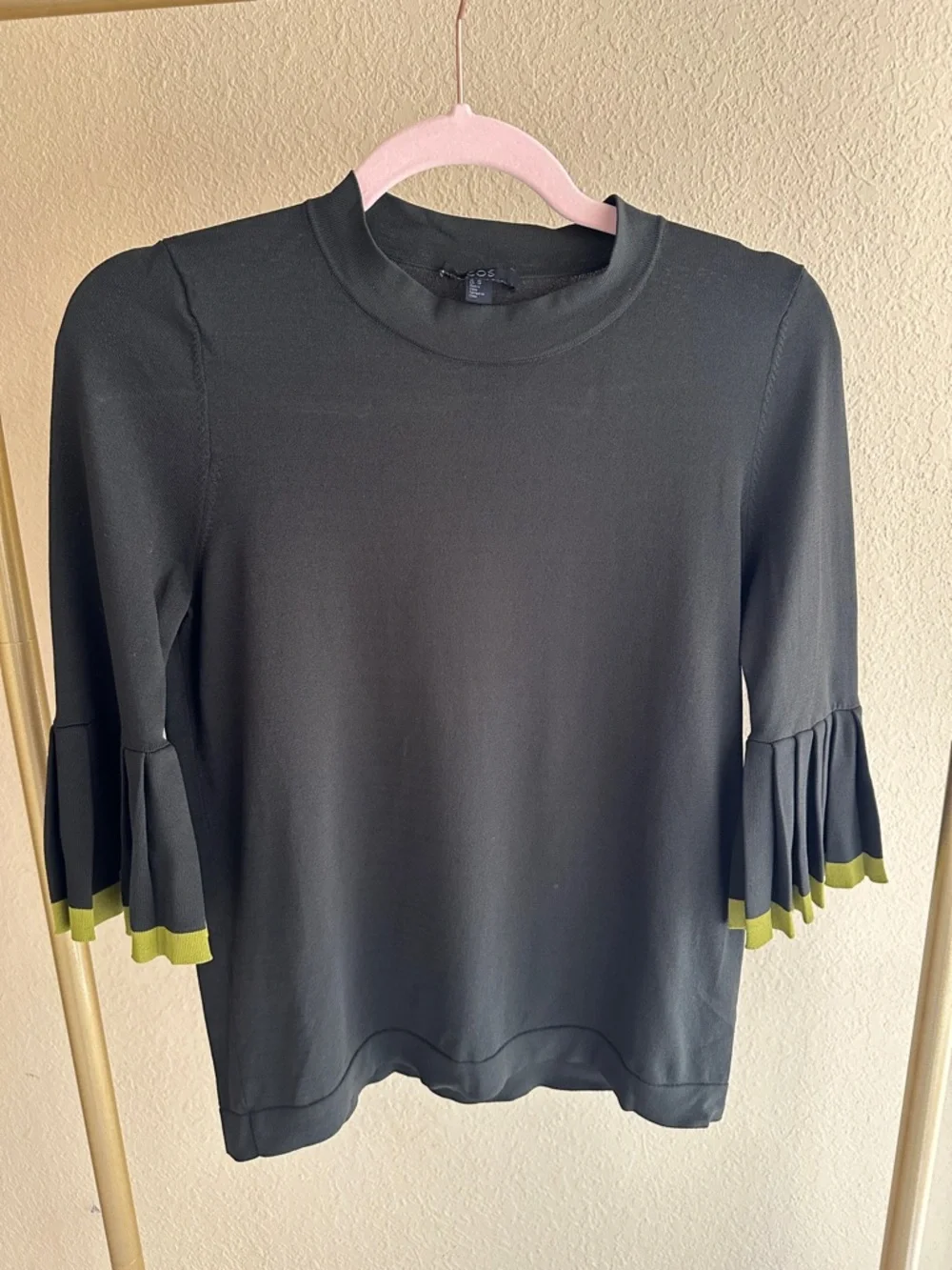 COS Pleated Bell Sleeve Knit Top - Picture 4 of 8
